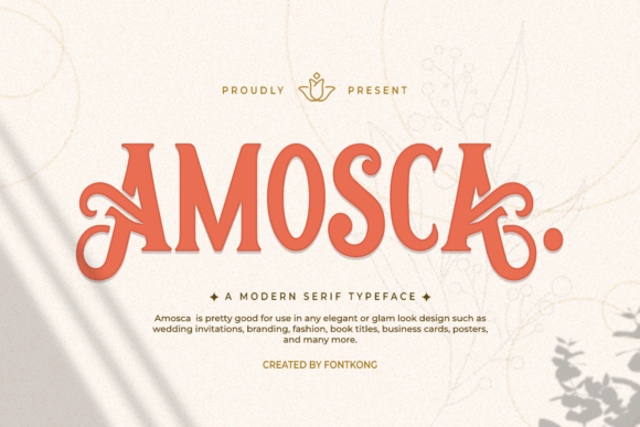 Amosca Serif Font for Modern Branding