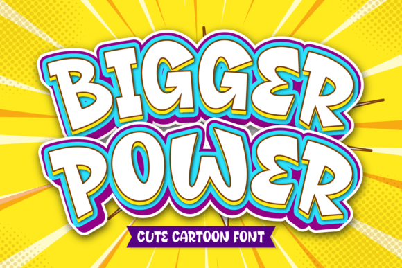 Bigger Power Font for Web Design and Branding
