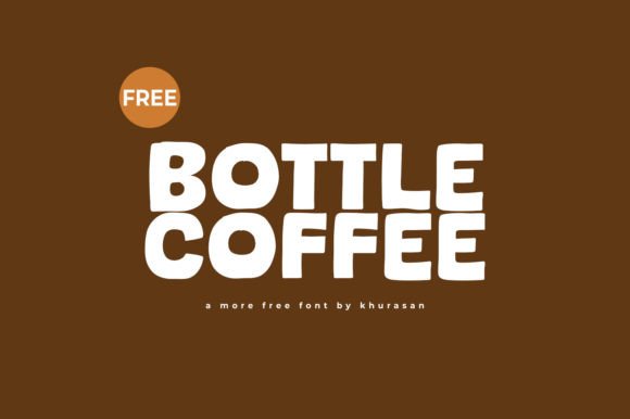 Bottle Coffee Font for Handmade Creations
