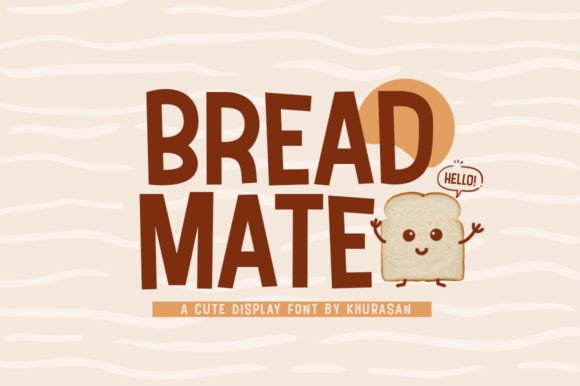 Bread Mate: A Charming Display Font for Handmade Creations