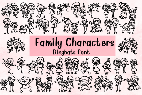 Bring Warmth to Your Creations with Family Characters Font