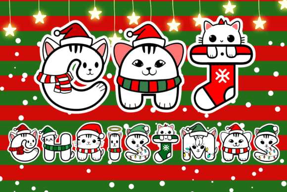 Bringing Holiday Cheer to Your Editorial Designs with Cat Christmas Font