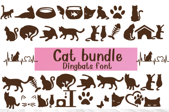 Cat Bundle Font for Playful Campaign Designs