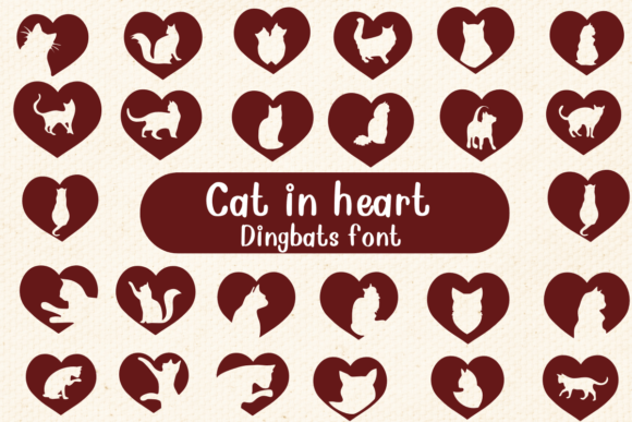 Cat in Heart Font for Web Design Projects