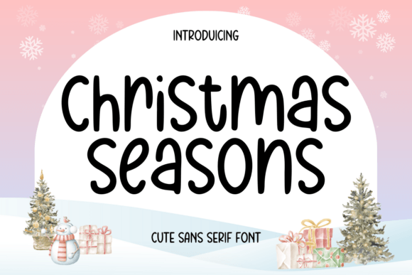 Christmas Seasons Font for Festive Branding