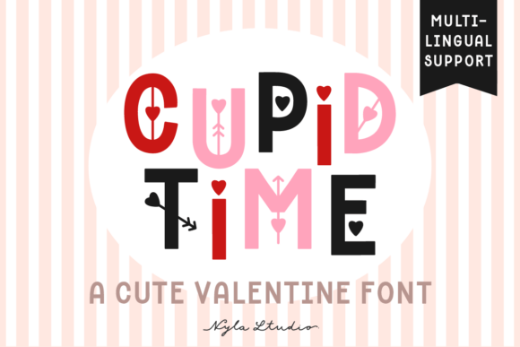 Cupid Time: A Playful Font for Heartfelt Design
