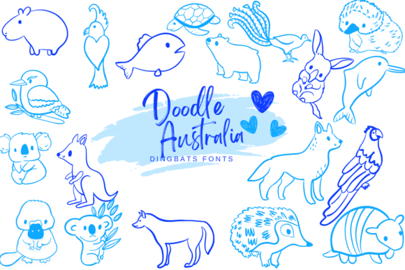 Doodle Australia Font for Playful Editorial Design