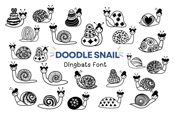 Doodle Snail Font for Playful Campaigns