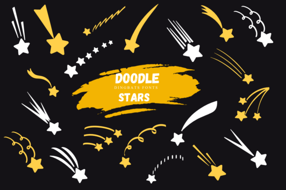 Doodle Stars: A Whimsical Font for Web Design