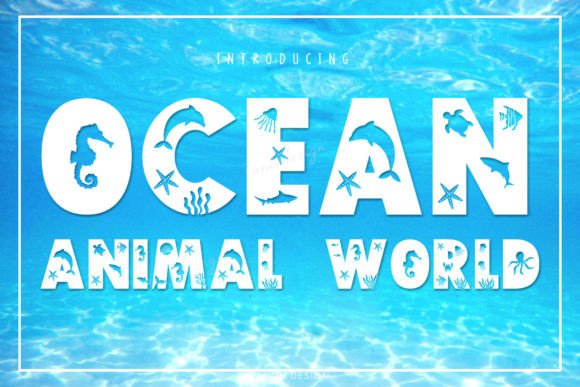 Enhance Your Editorial Design with Ocean Animal World Font