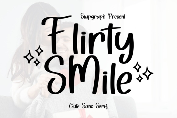Flirty Smile: A Playful Sans Serif Font for Digital Projects