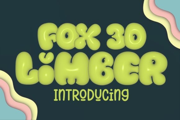 Fox Limber 3D: A Playful Font for Digital Creativity