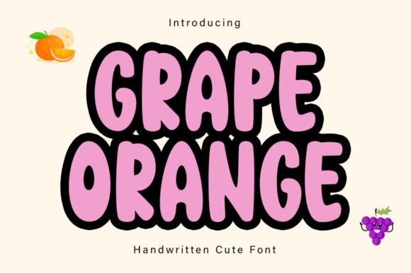 Grape Orange Font for Business Branding