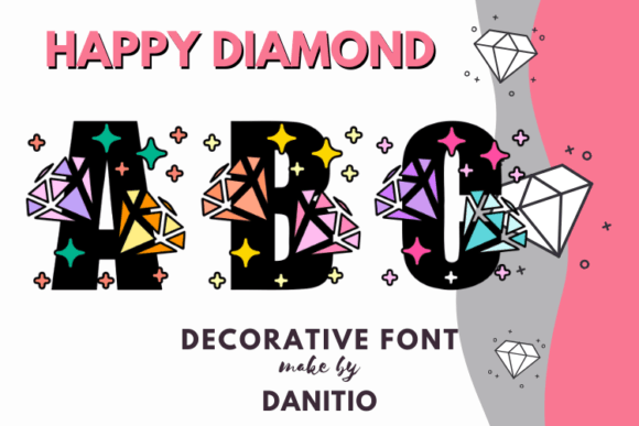 Happy Diamond Font for Handmade and Commercial Projects