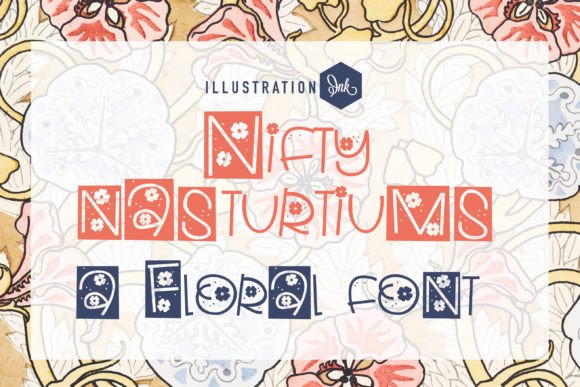 Nifty Nasturiums Font for Editorial Design