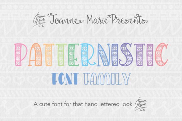 Patternistic: A Playful Typeface for Digital Creativity