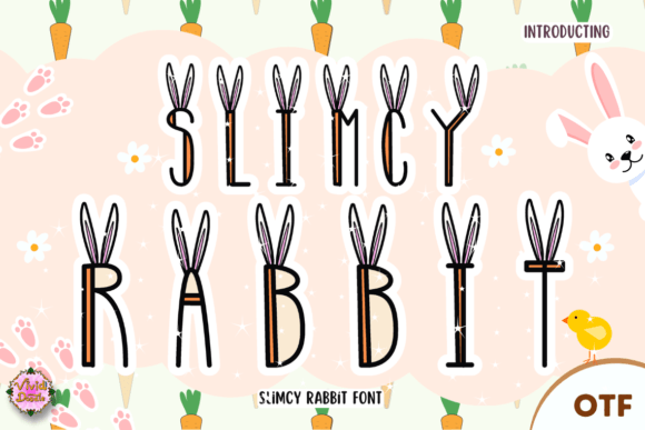 Slimcy Rabbit: A Whimsical Font for Springtime Design