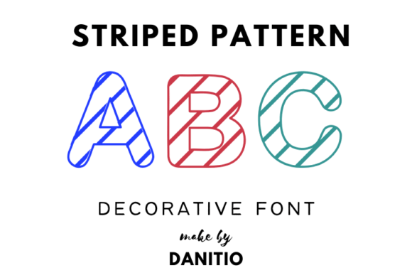 Striped Pattern Font for Creative Campaigns