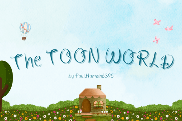 The Toon World Font for Creative Makers and Handmade Sellers