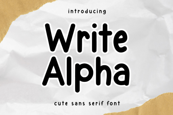 Write Alpha: A Versatile Sans Serif for Modern Design